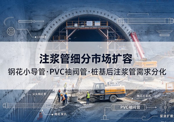 富阳注浆管细分市场扩容，隧道钢花小导管、PVC 袖阀管、桩基后注浆管需求分化
